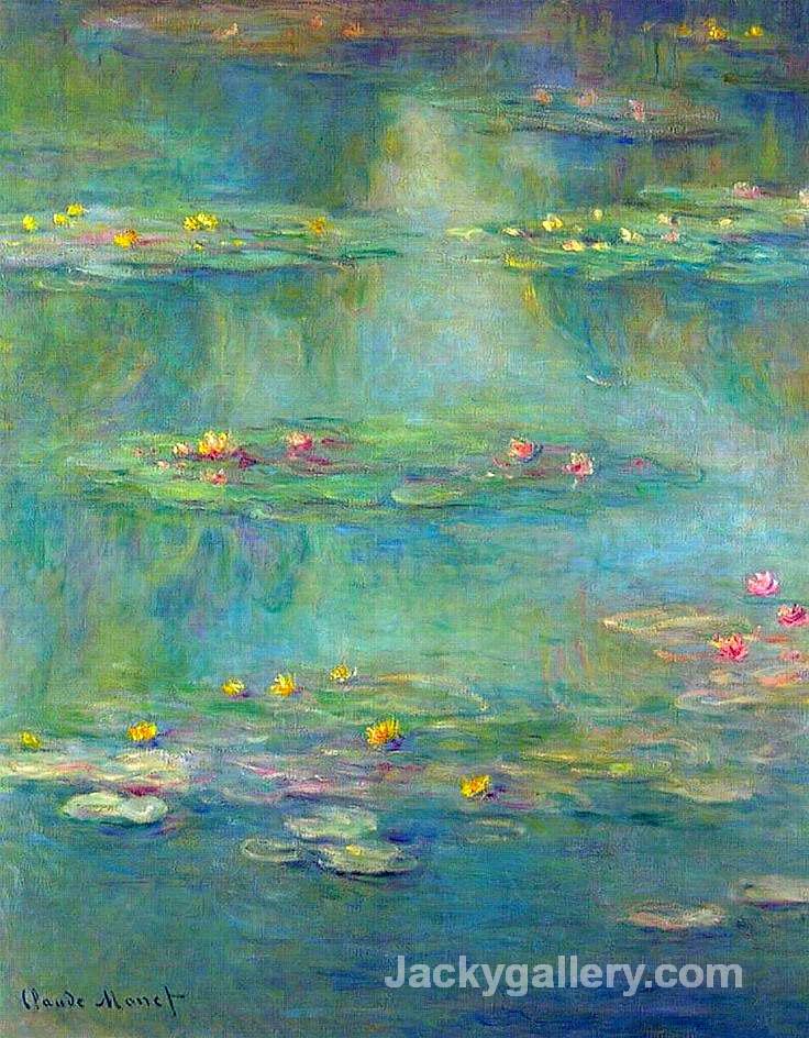 Water Lilies Green by Claude Monet paintings reproduction